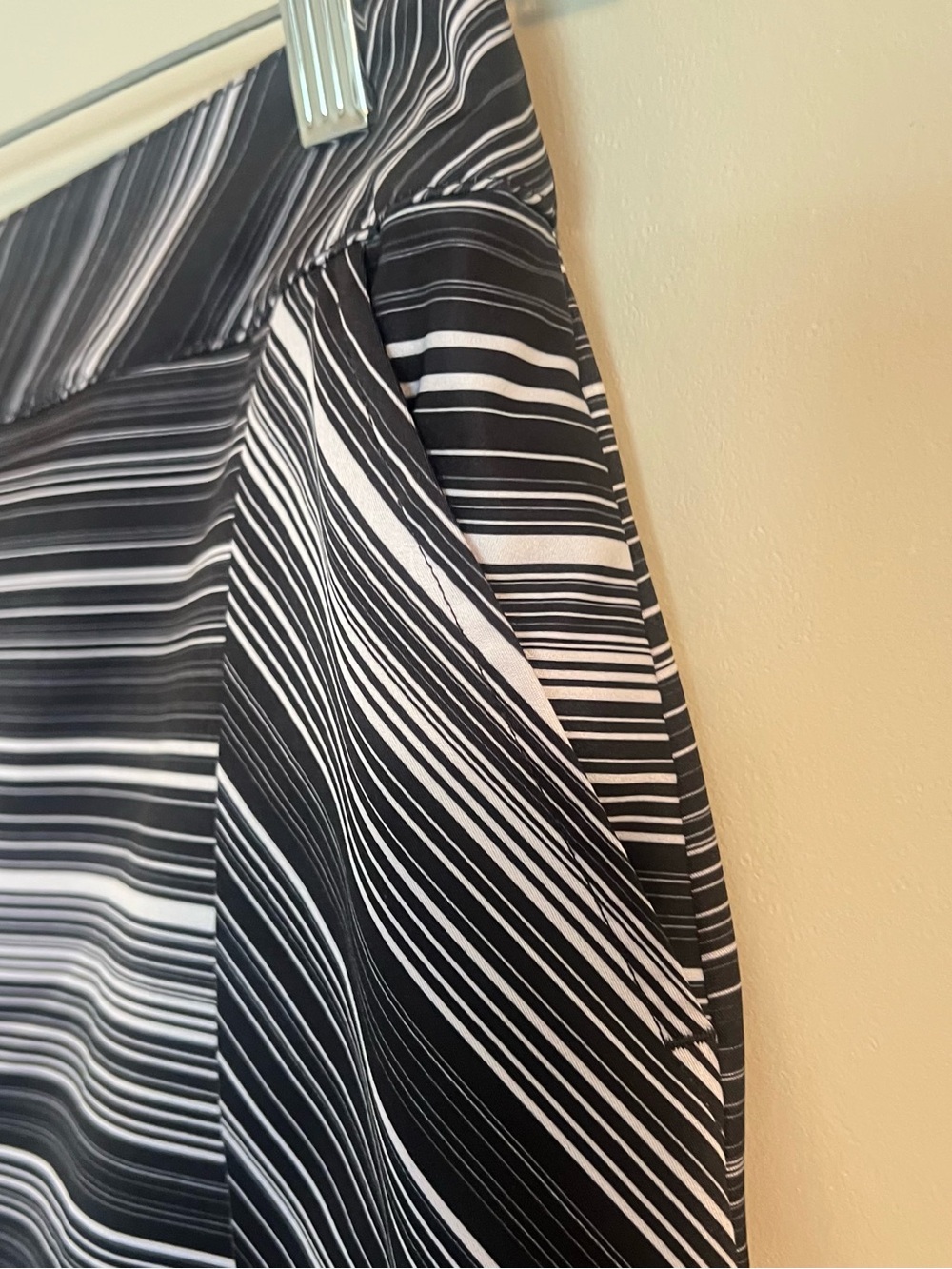 Lady Hagen Black and White Striped Mini Skirt - Picture 3 of 8